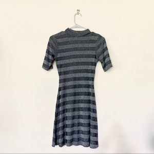 Grey striped UO dress